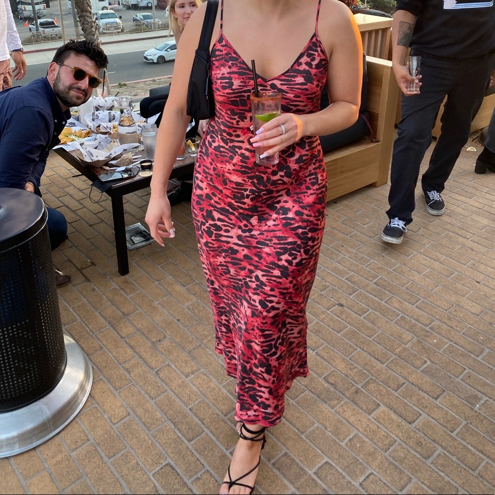 All saints cheetah dress